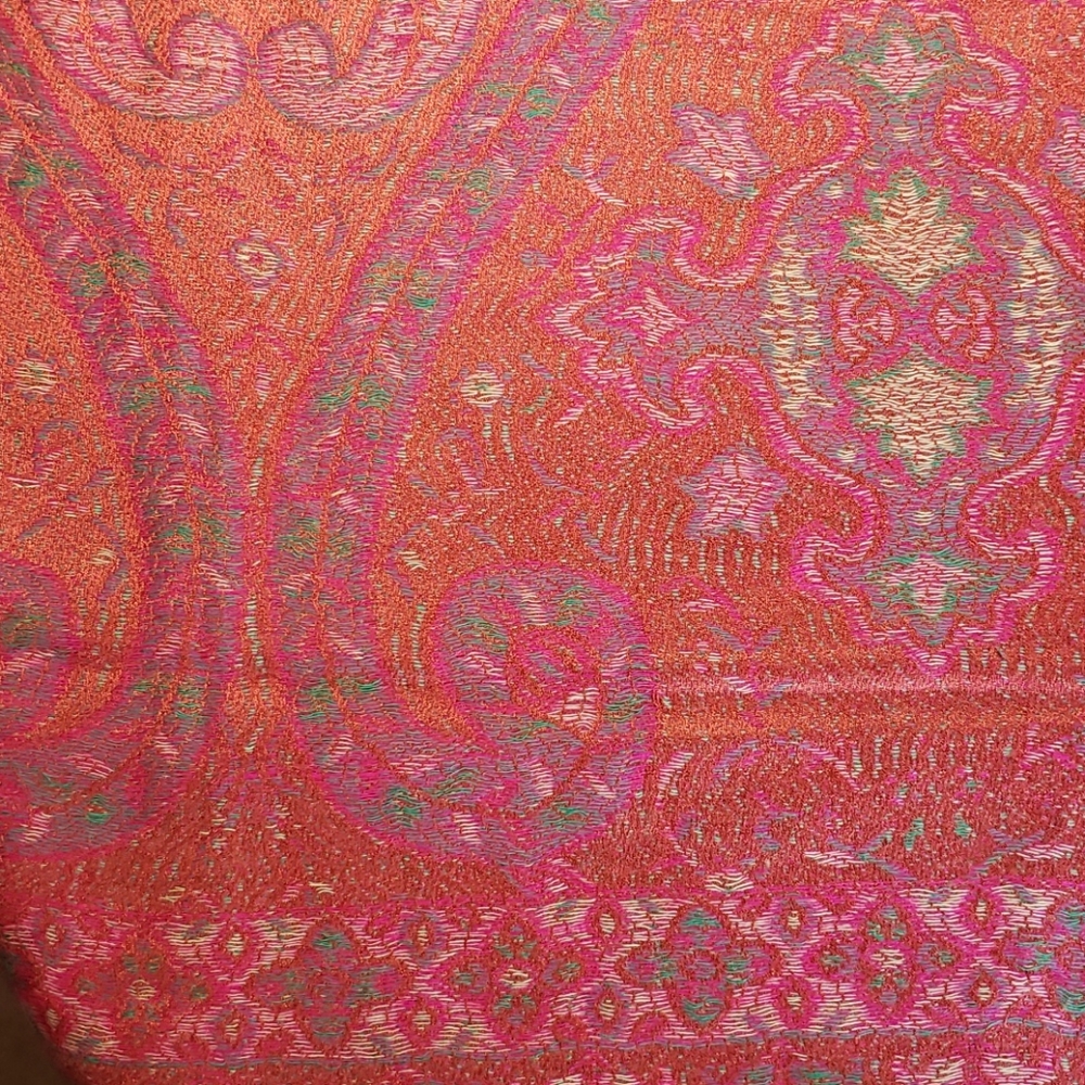 Orange Cashmere Pashmina/Wrap